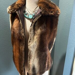 Nordstrom Faux Fur Vest in Rich Brown